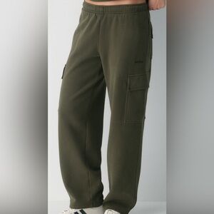 Aritzia Dark Olive Cargo Pants